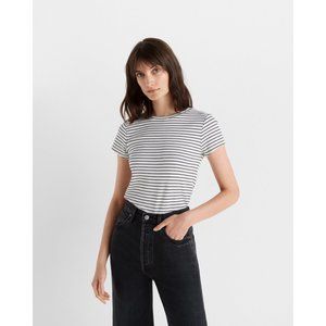 🆕 NWOT Club Monaco Bowee Tee Striped T XS